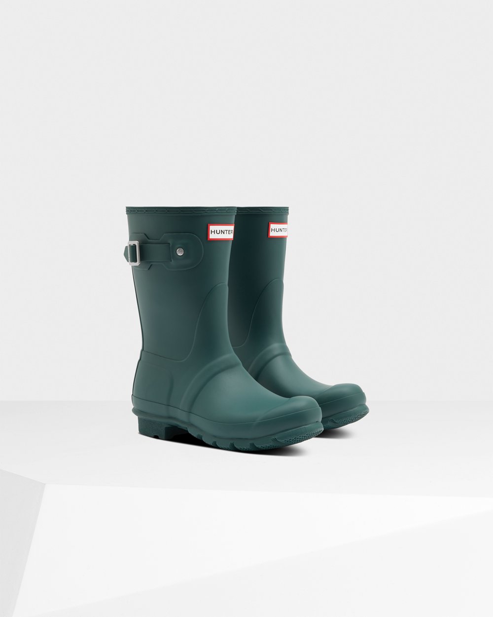 Botas de Lluvia Cortas Hunter Mujer - Original - Verdes - MVTKHDR-62